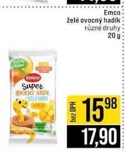 Jip Emco želé ovocný hadik různé druhy nabídka