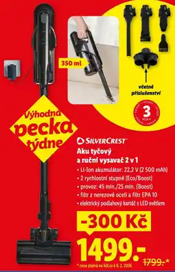 Lidl Aku ruční a tyčový vysavač nabídka