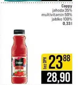 Jip Cappy jahoda 35% multivitamin 50% jablko 100% nabídka