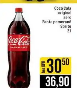Jip Coca Cola original zero Fanta pomeranč Sprite nabídka
