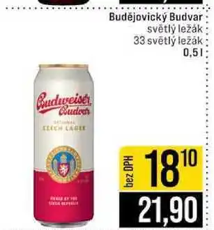 Jip Budějovický Budvar světlý ležák 33 světlý ležák nabídka