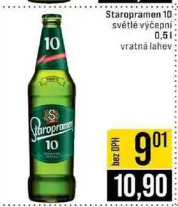 Jip Staropramen 10 světlé výčepni nabídka