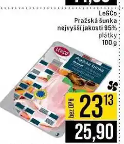 Jip LeGCo Pražská šunka nejvyšší jakosti 95% plátky nabídka