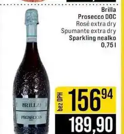 Jip Brilla Prosecco DOC Rosé extra dry Spumante extra dry Sparkling nealko nabídka