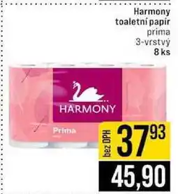 Jip Harmony toaletní papír prima 3-vrstvý 8 ks nabídka