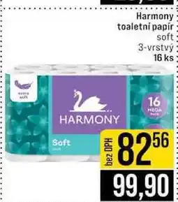 Jip Harmony toaletni papir soft 3-vrstvý 16 ks nabídka