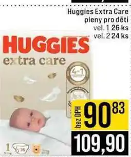 Jip Huggies Extra Care pleny pro děti vel 1 26 ks vel 224 ks nabídka