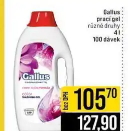 Jip Gallus prací gel různé druhy 4l 100 dávek nabídka