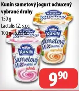 Partner Maloobchodní síť Kunín sametový jogurt ochucený nabídka