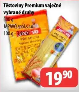 Partner Maloobchodní síť Těstoviny Premium vaječné nabídka