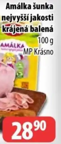 Partner Maloobchodní síť Amálka šunka nejvyšší jakosti krájená balená nabídka