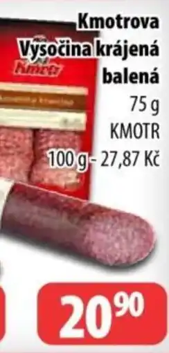 Partner Maloobchodní síť Kmotrova Vysočina krájená balená nabídka