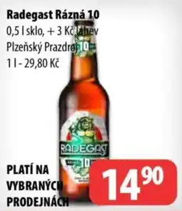 Partner Maloobchodní síť Radegast Rázná 10 nabídka