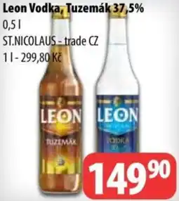 Partner Maloobchodní síť Leon Vodka, Tuzemák 37,5% nabídka