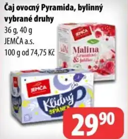Partner Maloobchodní síť Čaj ovocný Pyramida, bylinný nabídka