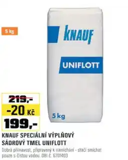 OBI Knauf speciální výplňový sádrový tmel uniflott nabídka
