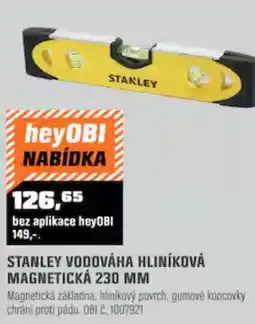 OBI Stanley vodováha hliníková magnetická 230 mm nabídka