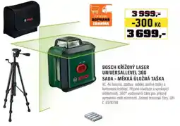 OBI Bosch křížový laser universallevel 360 sada - měkká úložná taška nabídka