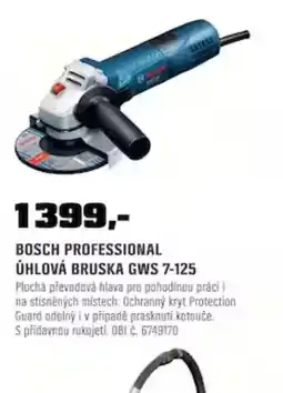 OBI Bosch professional úhlová bruska GWS 7-125 nabídka