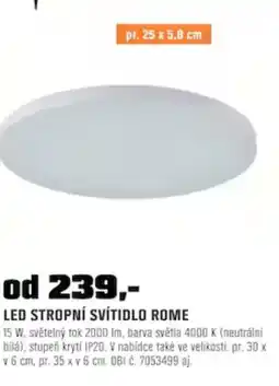 OBI Led stropní svítidlo rome nabídka