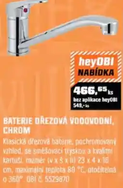 OBI Baterie dřezová vodovodní, chrom nabídka