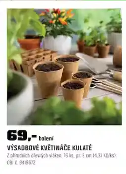 OBI Výsadbové květináče kulaté nabídka