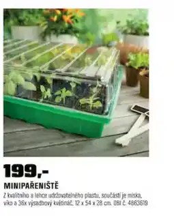 OBI Minipařeniště nabídka