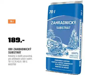 OBI Obi zahradnický substrát nabídka