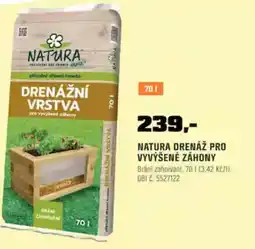 OBI Natura drenáž pro vyvýšené záhony nabídka