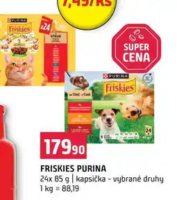 Terno FRISKIES PURINA 24x 85 g kapsička vybrané druhy nabídka