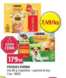Terno FRISKIES PURINA 24x 85 g kapsička vybrané druhy nabídka