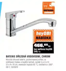 OBI Baterie dřezová vodovodní, chrom nabídka