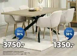JYSK Jídelní stůl NORTOFT a jídelní židle ADSLEV nabídka