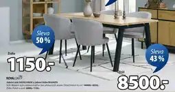 JYSK Jídelní stůl SKOVLUNDE a jídelní židle RISSKOV nabídka