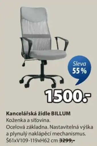 JYSK Kancelářská židle BILLUM nabídka