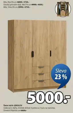 JYSK Šatní skříň JENSLEV nabídka