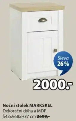 JYSK Noční stolek MARKSKEL nabídka