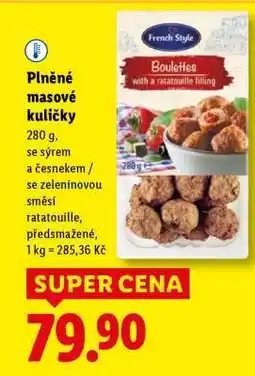Lidl PLNĚNÉ MASOVÉ KULIČKY nabídka