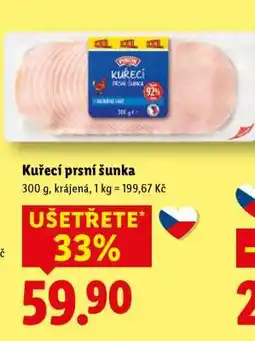 Lidl Kuřecí prsní šunka nabídka