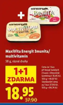 Lidl Maxivita Energit Imunita/Multivitamin nabídka