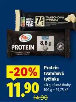 Lidl Protein tvarohová tyčinka nabídka