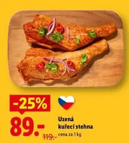 Lidl Uzená kuřecí stehna nabídka