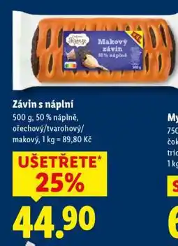 Lidl Závin s náplní nabídka