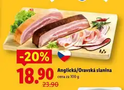 Lidl ANGLICKÁ ORAVSKÁ SLANINA nabídka