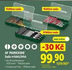 Lidl PARKSIDE SADA VRTÁKŮ/BITŮ nabídka