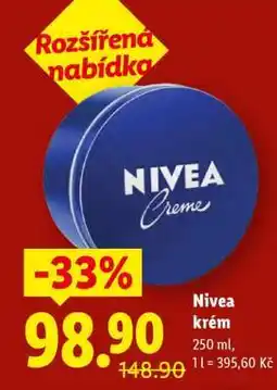 Lidl NIVEA KRÉM nabídka