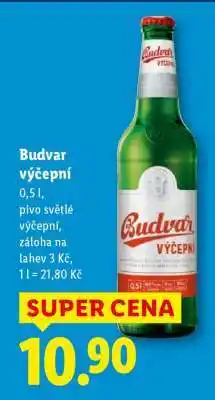 Lidl Budvar výčepní nabídka