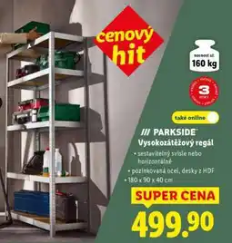 Lidl PARKSIDE Vysokozátěžový regál nabídka