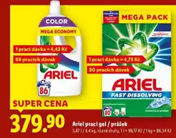 Lidl ARIEL Prací gel/prášek nabídka