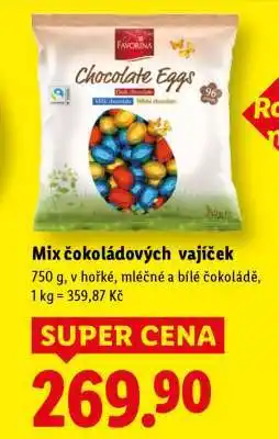 Lidl Mix čokoládových vajíček nabídka